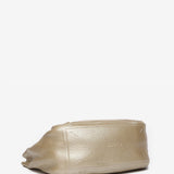 Borsa a mano in pelle dorata