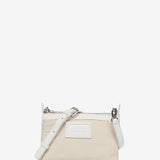 Bolso de mano pequeño de piel en blanco