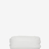 Bolso de mano pequeño de piel en blanco