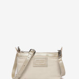 Bolso de mano pequeño de piel en dorado