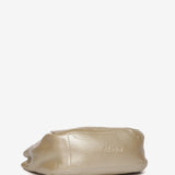 Bolso de mano pequeño de piel en dorado