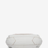 Bolso de hombro de piel en blanco