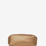 Bolso de mano de malla metálica en dorado