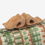 Clutch de fiesta con estampado en verde