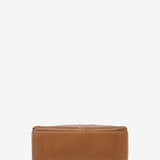 Bandolera de piel en cognac