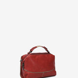 Bandolera de piel en rojo