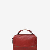 Bandolera de piel en rojo