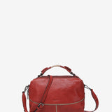 Bandolera de piel en rojo