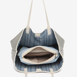 Borsa shopper reversibile grigia