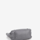 Bolso de mano pequeño de piel en plata