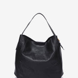 Bolso de hombro en piel negra