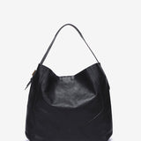 Bolso de hombro en piel negra