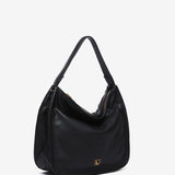 Bolso de hombro en piel negra