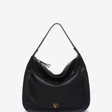 Bolso de hombro en piel negra
