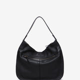 Bolso de hombro en piel negra