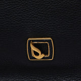 Bolso de hombro en piel negra