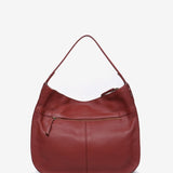 Bolso de hombro en piel terracota