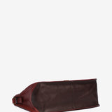 Bolso de hombro en piel terracota
