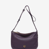 Bandolera en piel morada