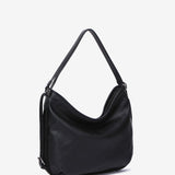Bolso-mochila en piel negra