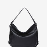 Bolso-mochila en piel negra