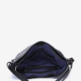 Bolso-mochila en piel negra