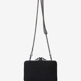 Clutch de fiesta en terciopelo negro