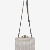 Clutch de fiesta en terciopelo beige
