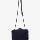 Clutch de fiesta en terciopelo azul