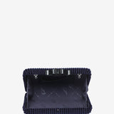 Clutch de fiesta en terciopelo azul