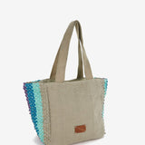 Piccola borsa da spiaggia verde