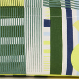 Borsa da spiaggia con stampa geometrica in verde