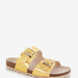 Sandalo basso da donna in oro