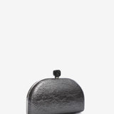 Clutch de fiesta metalizado en plata