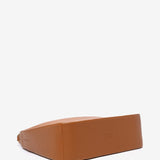 Bolso de hombro en materiales reciclados cognac