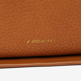 Bolso de hombro en materiales reciclados cognac
