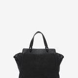 Bolso de mano en materiales reciclados negro