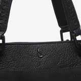 Bolso de mano en materiales reciclados negro