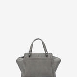 Bolso de mano pequeño en materiales reciclados gris