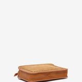 Bandolera en materiales reciclados cognac