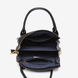Bolso de mano en materiales reciclados negro