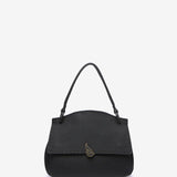 Bolso de mano pequeño en materiales reciclados negro