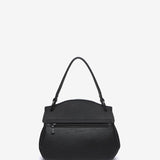 Bolso de mano pequeño en materiales reciclados negro