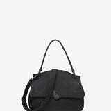 Bolso de mano pequeño en materiales reciclados negro