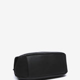 Bolso de mano pequeño en materiales reciclados negro