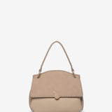 Bolso de mano pequeño en materiales reciclados beige