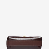 Bolso de hombro en charol burdeos