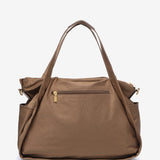 Bolso shopper en nylon camel