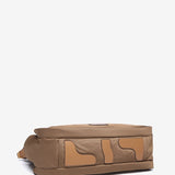 Bolso shopper en nylon camel