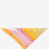 Bandana con estampado geométrico naranja
